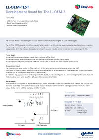 Thumbnail of document Data Sheet - EL-OEM-TEST Development board for the EL-OEM-3